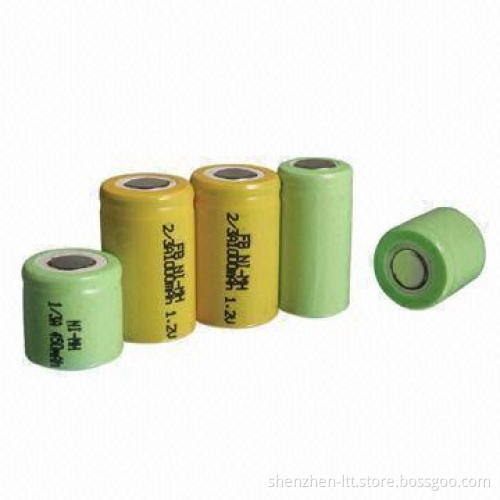2/3A NiMH Battery with 1,000mAh Capacity and 1.2V Voltage